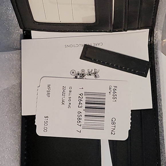 New with tags men's coach monogram signature c bifold wallet brown - Picture 4 of 7